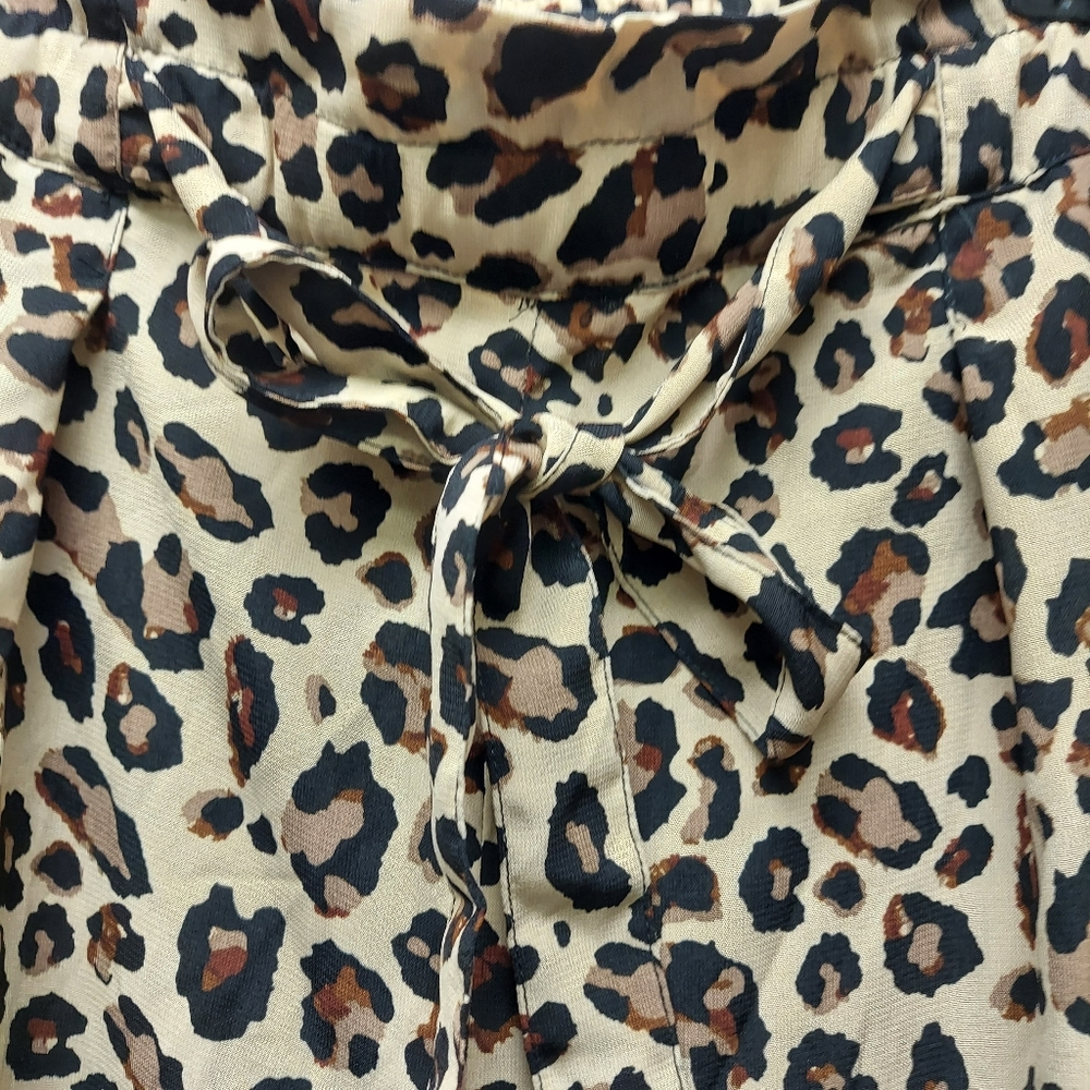 Almost Famous Light Weight Polyester Cheetah Pants - image 3